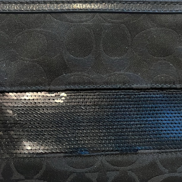 Black Coach Wristlet - Picture 2 of 3
